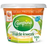 Campina milde magere kwark vanille 500 gr