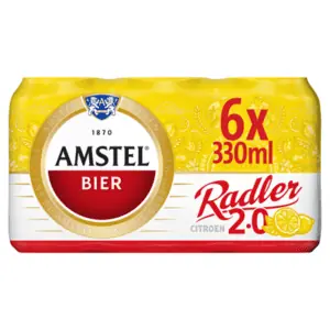 Amstel radler 2% blik 6x 33 cl