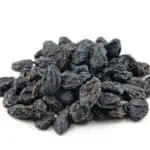 Blauwe rozijnen bakje