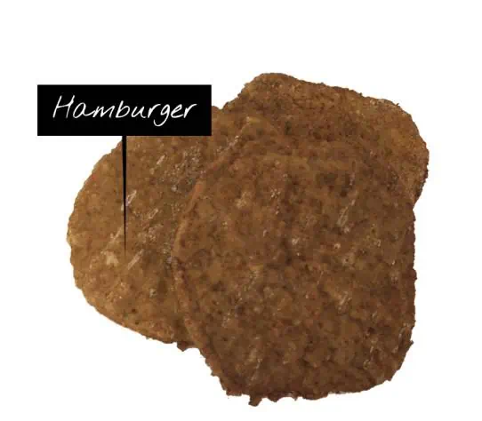 Hamburger voorgegaard per stuk