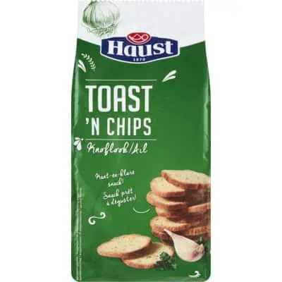 Haust toast  n chips knoflook 125 gr