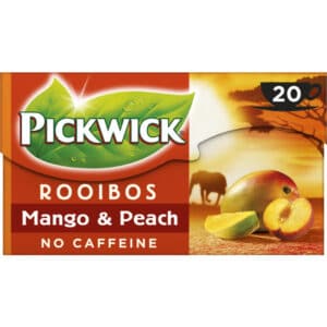 Pickwick rooibos mango/perzik 20 x 1,5 gr