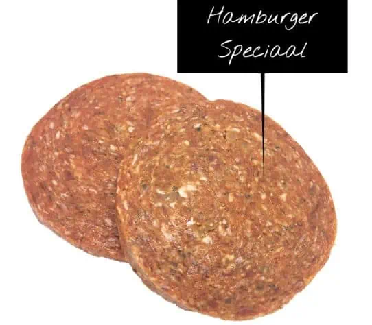 Runder hamburger speciaal per stuk