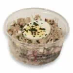 Tonijnsalade, huisgemaakt bakje +/- 2 ons