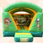 Springkussen 4 x 3 m mini jungle met dak