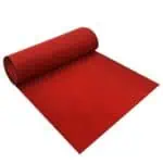 rol 10mtr loper 1mtr breed vilt / projecttapijt rood*